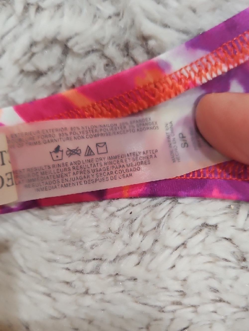 Victoria's Secret Pink Orange Purple Swim Bikini Strap - Picture 5 of 7
